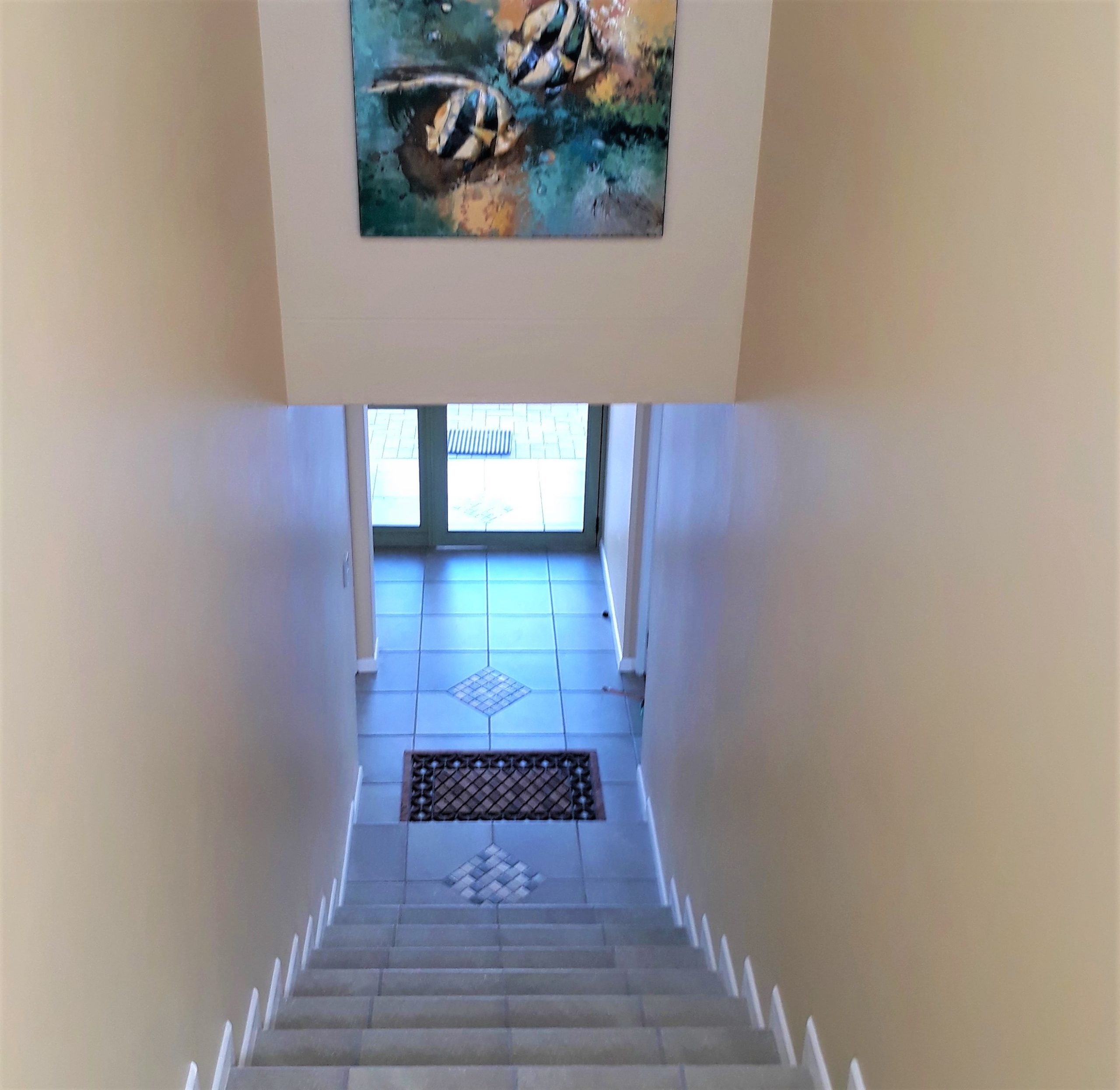 Stairs to apartment