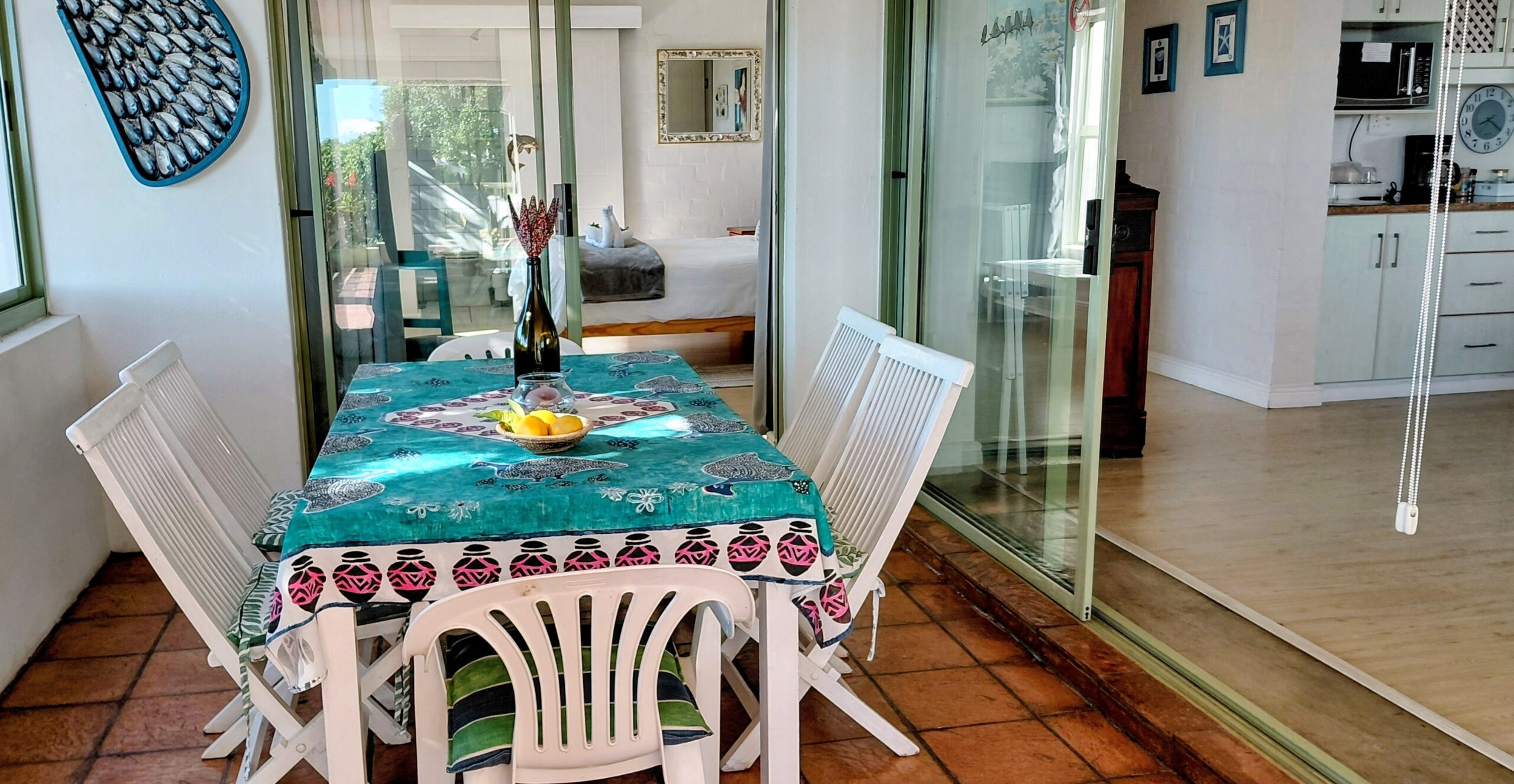Outside dining area